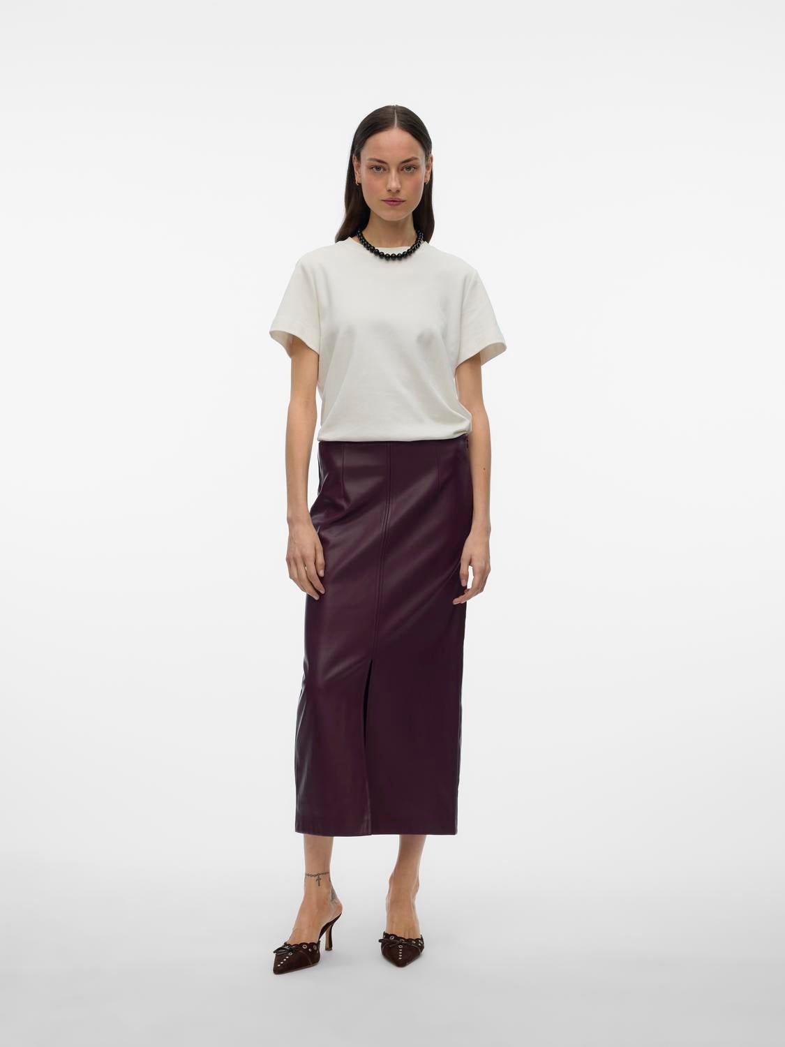 VMOLIVELIPPA Long Skirt - Winetasting - VERO MODA & VILA Bergvik